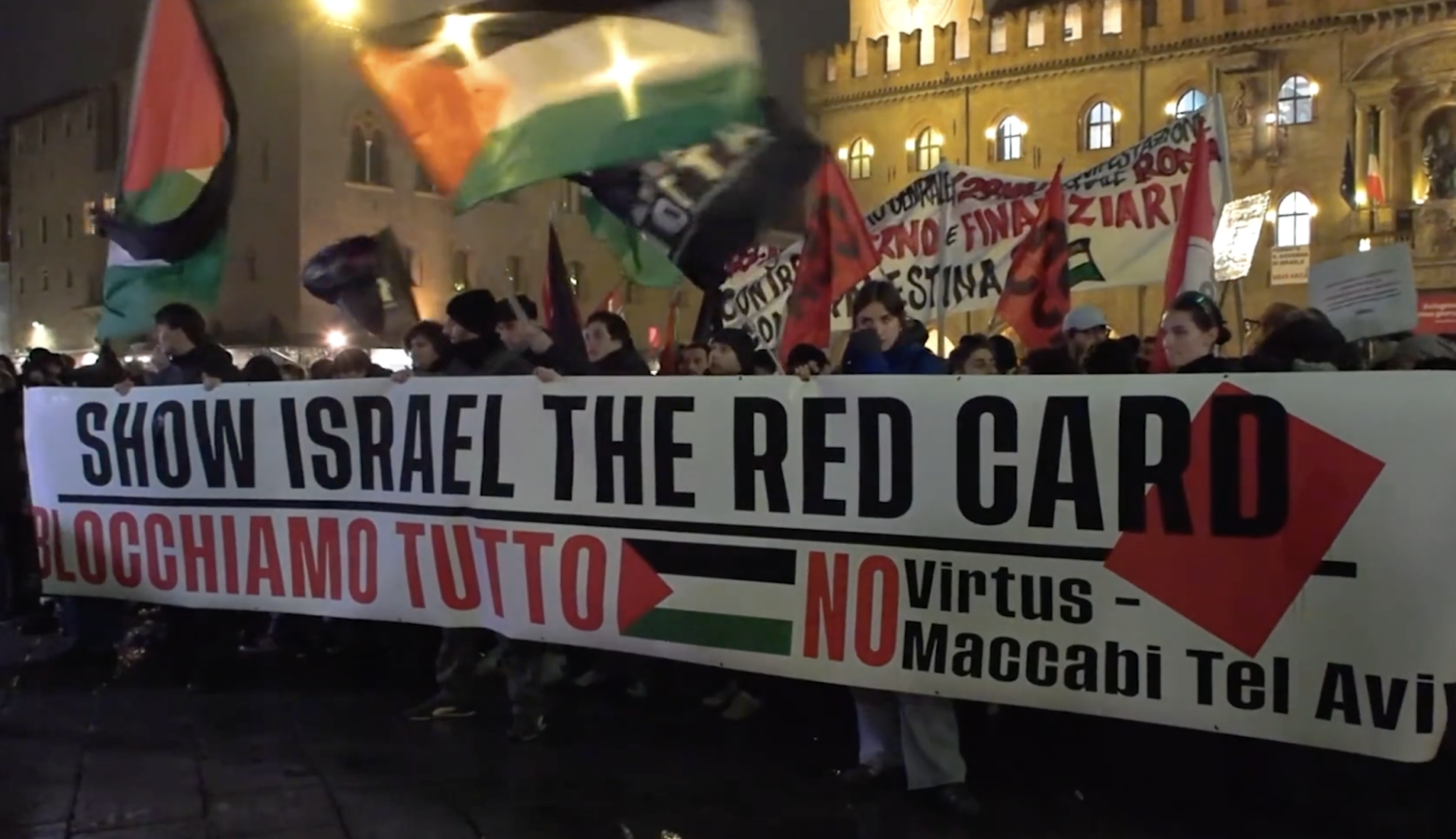 Italian anti-Israel activists clash with cops outside Maccabi Tel Aviv basketball game